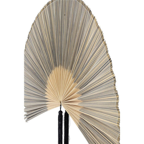 Bloomingville Jaime Wanddekoration aus Bambus in Schwarz – dekorative Wanddeko, L145xH110 cm