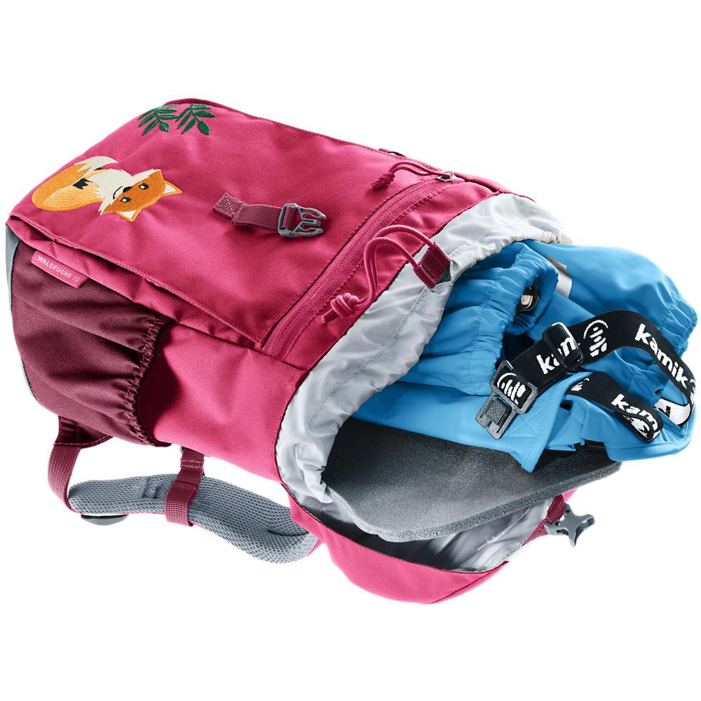 Deuter Waldfuchs, Kinderrucksack, ruby-maron (rot), 10L, Kindergartenrucksack, Wanderrucksack