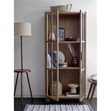 Bloomingville Jules Servierplatte, Braun/Blau, 35cm, Steingut, dänisches Design