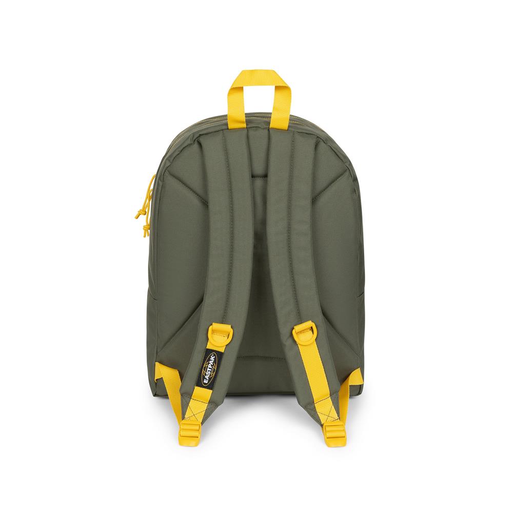 Eastpak PINNACLE, Großer Rucksack, KontrastKhakiYellow (grün), 38L, Rucksack mit 2 Fächern