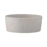 Bloomingville Buddy Pet Schale, Weiß, Steingut, 1 L, Ø 17,5 cm, Futternapf, spülmaschinengeeignet