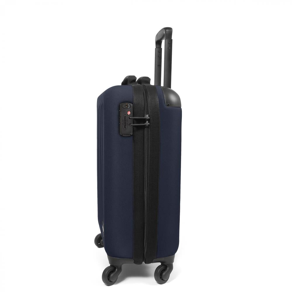 Eastpak TRANZSHELL S, Kleiner Reisetrolley, Ultra Marine (blau), 32L, Rollkoffer mit 4 Rädern und TSA-Schloss
