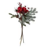 Bloomingville Rubia Blumenstrauß Rot Kunstblumen Weihnachtsdeko 105 cm