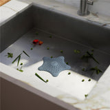Umbra Starfish Abfluss Haarfänger mit Saugnäpfen, Silikon Abflusssieb, in Schieferblau