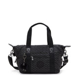 Kipling ART MINI, Mini Tote Bag, Signature Emb (schwarz), Handtasche mit Schultergurt