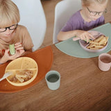 Mushie Silikon-Platzdeckchen, Clay, Tischset, BPA-frei