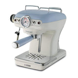 Ariete Vintage Espressomaschine, Blau, Siebträger Kaffeemaschine, 15 Bar
