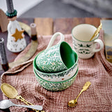 Bloomingville Beth Tassen, 2er Set – mit Weihnachtsmotiven in Rot/Grün, dänisches Design