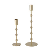 BOLTZE Kerzenleuchter Kimberly, 2-teiliges Set im Modernen Design aus Metall in Gold