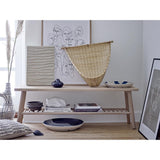 Bloomingville Ozcar Wanddekoration, blauer Steingut-Teller, nordisches Design