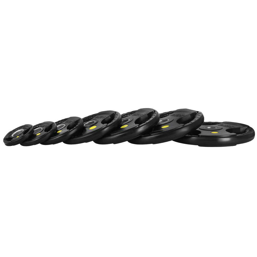 Hantelscheibe 1,25 kg Gummiert 50 mm mit Tri-Grip-Griffe | HMS TOK01 PRO