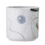 Bloomingville Azura Blumentopf 12 x 12cm Weiß Terrakotta Übertopf Dekotopf dänisches Design