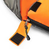NILS CAMP Schlafsack Größe L Grau-Orange - Mumienschlafsack für Outdoor, Trekking & Camping