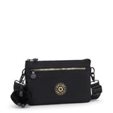 Kipling RIRI ZIP, Kleine Umhängetasche, Glorious Gold (schwarz), Schultertasche, Crossbody