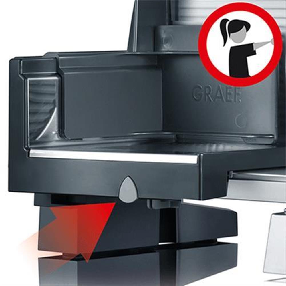 GRAEF Vivo V 11 Allesschneider – Edelstahlmesser, energiesparend, 88 W, mit Kindersicherung | B-Ware