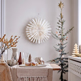 Bloomingville Hollie Servierplatte oval, Bunt, Steingut, 35,5 cm, Weihnachtsteller