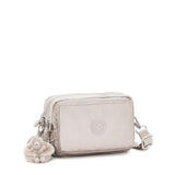Kipling ABANU MULTI, 2-in-1-Crossbody- und Bauchtasche, Metallic Glow (beige), Schultertasche
