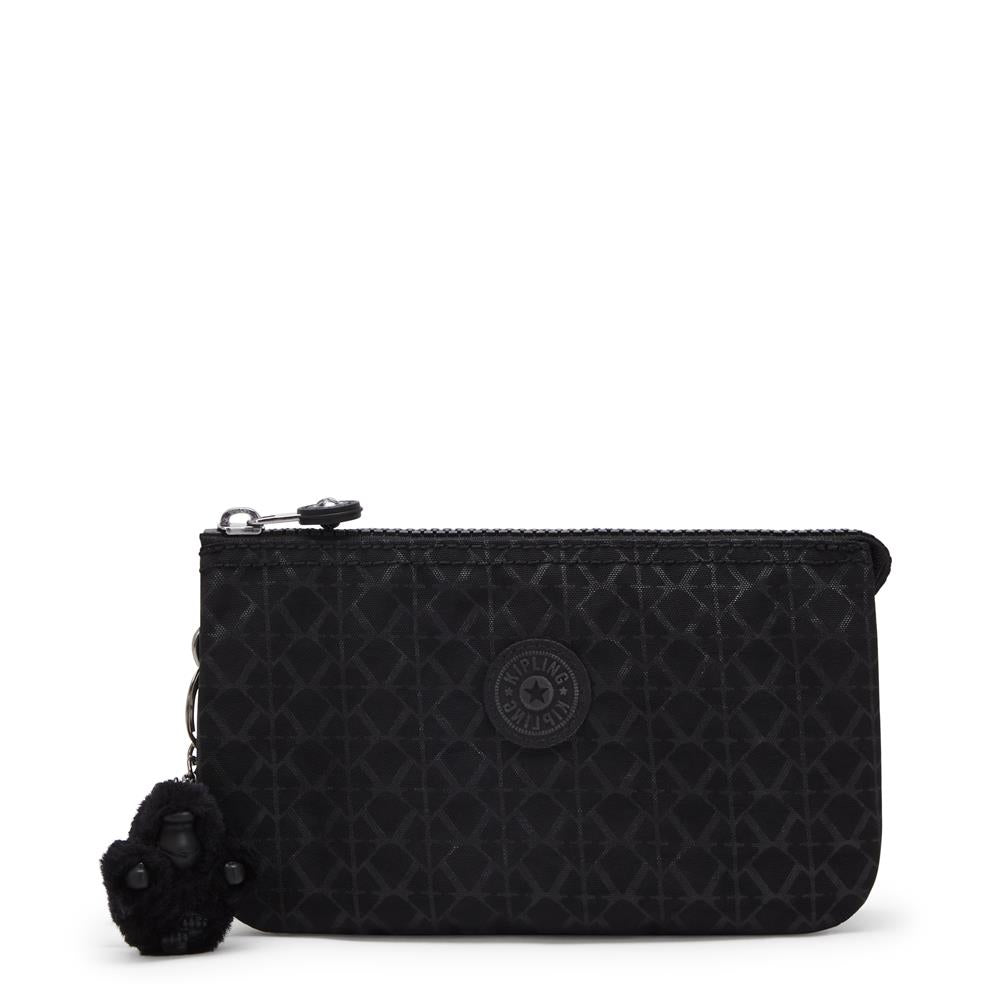 Kipling CREATIVITY L, Clutch, Signature Emb (schwarz), großer Organizer