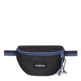 Eastpak SPRINGER, Kleine Umhängetasche, Kontrast Prep Black (blau) , 2L, Bauchtasche