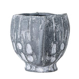 Bloomingville Oney Blumentopf Steingut Blau 26 x 17,5 x 18,5 cm Übertopf Dänisches Design