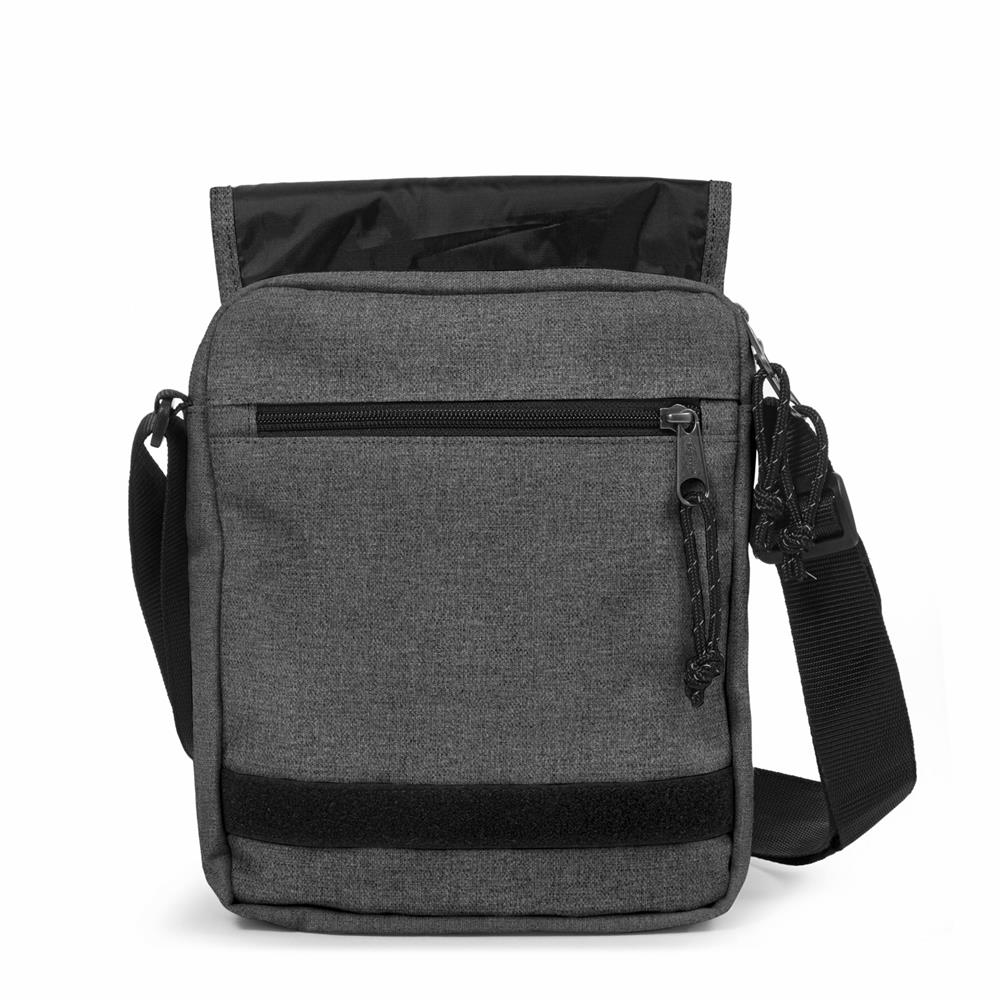 Eastpak FLEX, kleine Umhängetasche, Black Denim (grau), 3,5L, Schultertasche