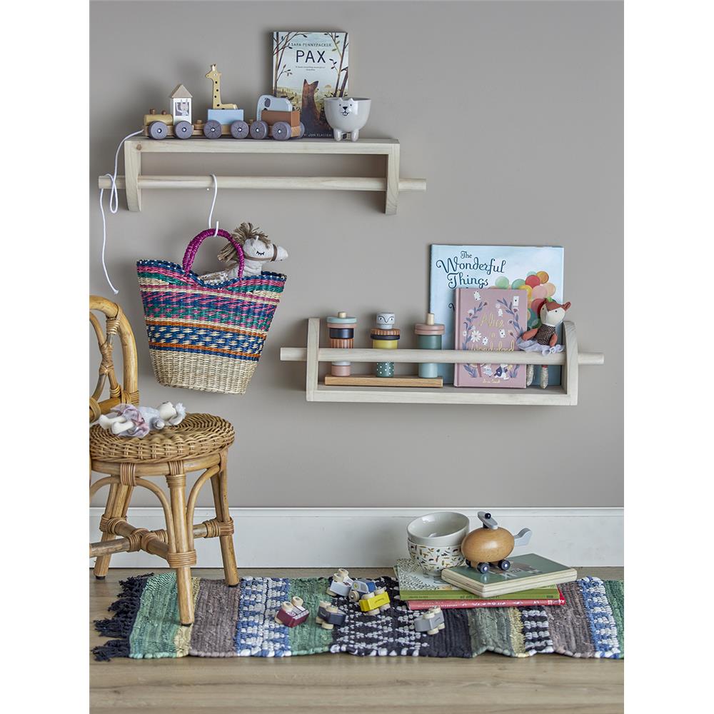 Bloomingville MINI Regal Mingus Natur Paulownia Holz Wandregal Kinderzimmer Holzregal