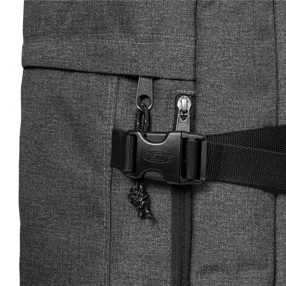 Eastpak TRAVELPACK, Großer Rucksack, Black Denim (grau), 42L, mit Laptopfach
