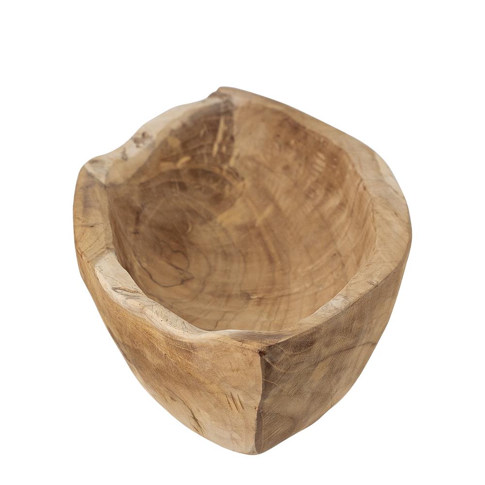 Bloomingville Laveen Tablett aus Teakholz, Natur, 60 cm für Servieren & Dekorieren