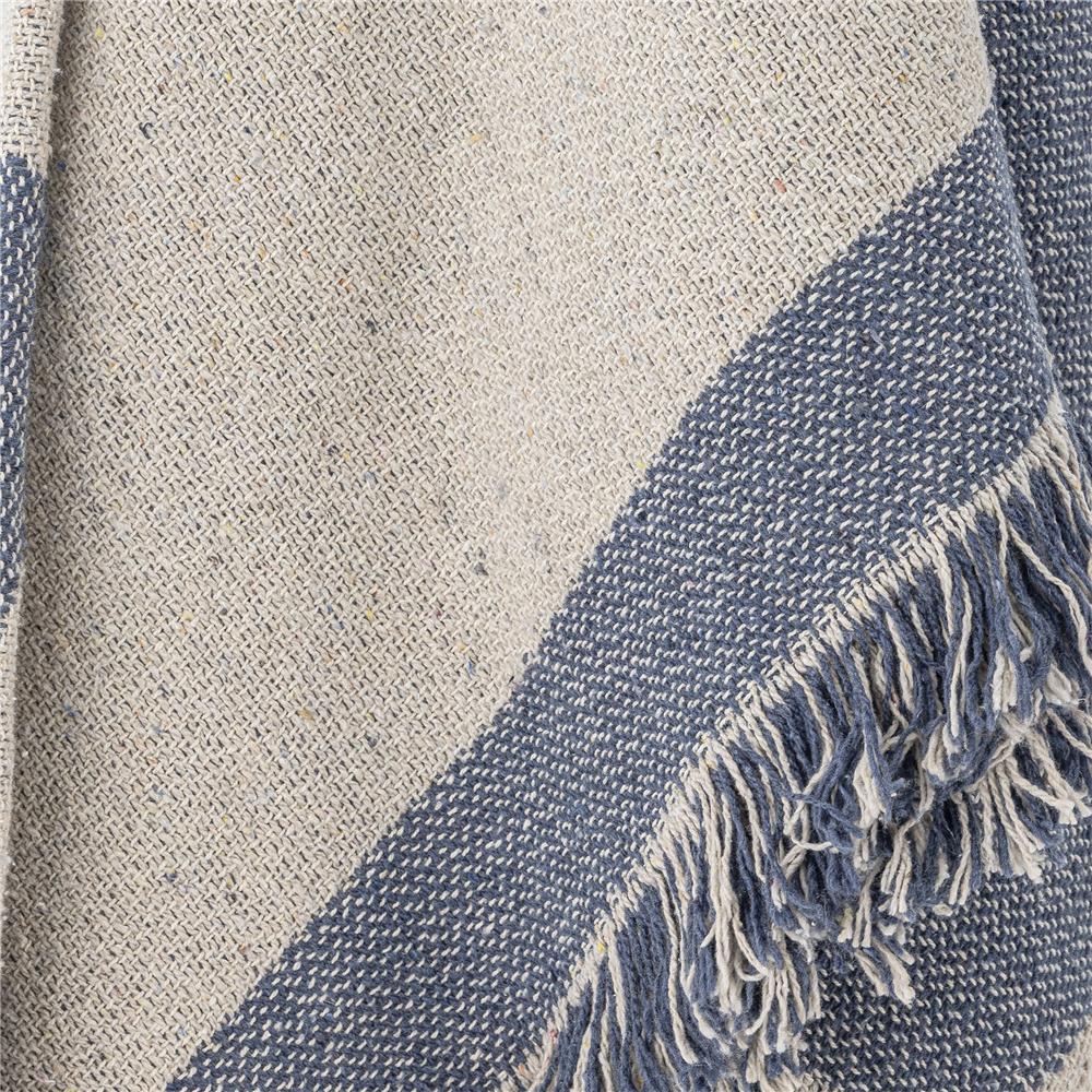 Bloomingville Ethan Decke Blau Baumwolle 160x130cm