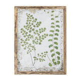 Bloomingville Tipper Illustration mit Rahmen Grün Tannenholz L34,5xH46 cm