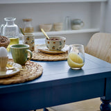 Bloomingville Ballard Trinkglas 4er-Set, Natur – elegante Gläser mit Goldakzent