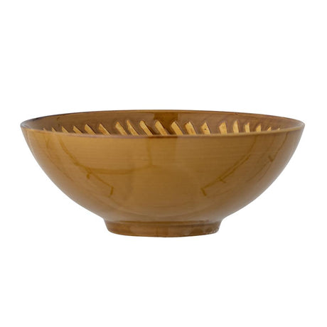 Bloomingville Heikki Schale, Braun, Steingut, 19x7,5 cm, dänisches Design