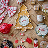 Bloomingville Misa Weihnachtsgläser, Glas 560 ml 4er Set mit Weihnachtsmotiv