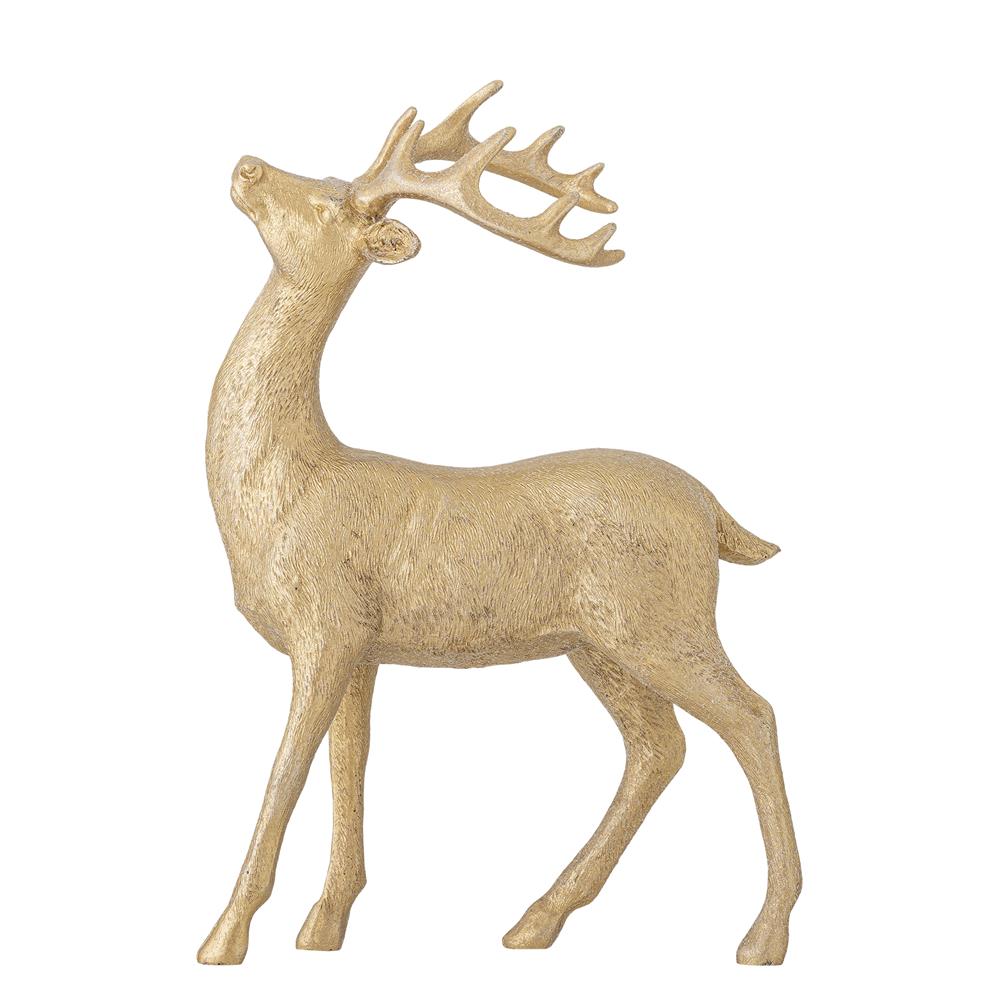 Bloomingville Pranzer Hirschfigur, Gold, 30 cm Weihnachtsdeko aus Polyresin