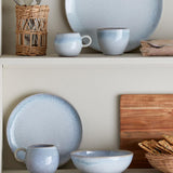 Bloomingville Paula Frühstück Set Blau Steingut 12-teilig