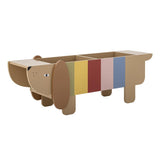 Bloomingville MINI Charlie Bücherständer, Braun, Bücherregal, Hund, Kinderzimmer, dänisches Design