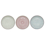 Bloomingville Patrizia Teller, 3er Set, 20cm, Steingut, dänisches Design
