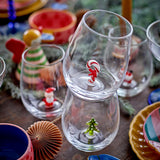 Bloomingville Misa Weihnachtsgläser, Glas 560 ml 4er Set mit Weihnachtsmotiv