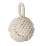 BOLTZE Türstopper als Knoten Zuber in Beige 23x15cm aus Jute mit praktischer Schlaufe