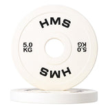 Hantelscheibe 5 kg Gummiert 50 mm, 2 Stück | HMS CBRS50