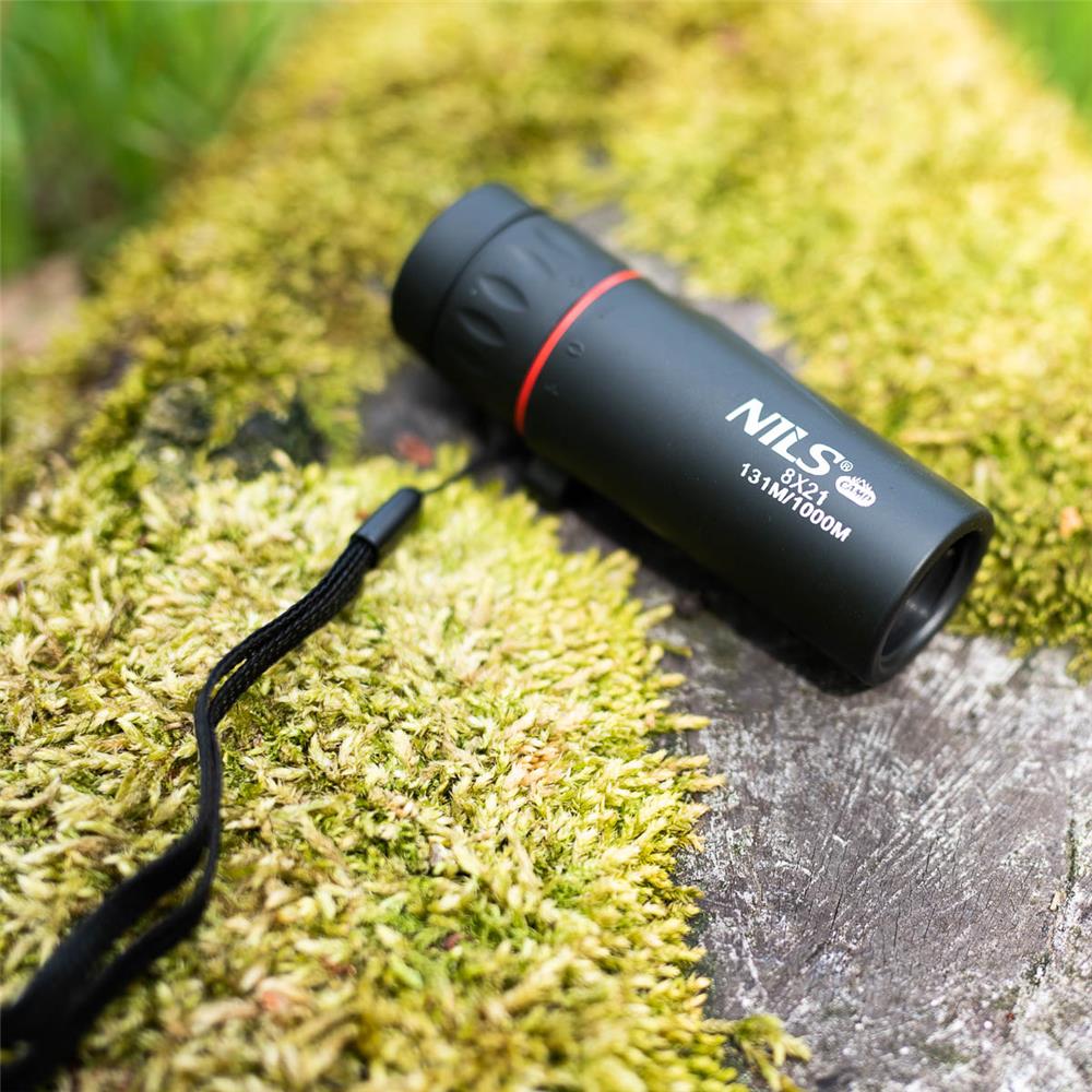 NILS CAMP Monokular 8x19 Fernglas Taschenfernrohr mit Tasche