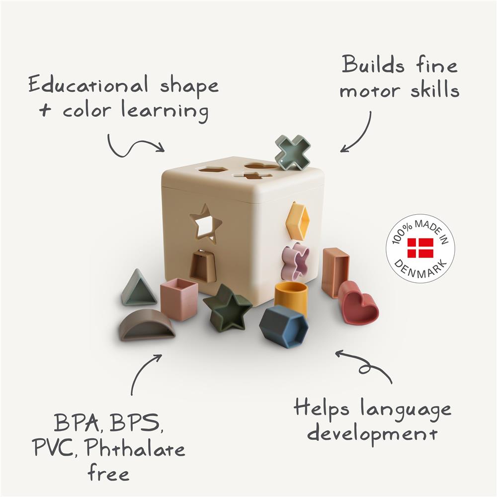 Mushie Spielzeug, Formen sortieren, Motorikspielzeug