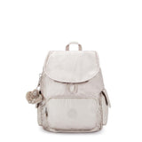 Kipling CITY PACK S, Kleiner Rucksack, Metallic Glow (beige), 9L, Kompakt & Stylisch