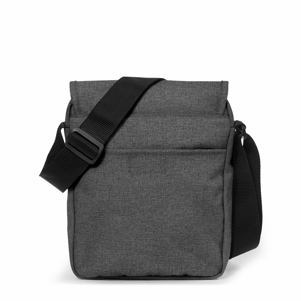 Eastpak FLEX, kleine Umhängetasche, Black Denim (grau), 3,5L, Schultertasche