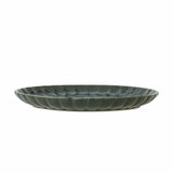 Bloomingville Latina Teller, Dunkelgrün, 27 cm, Steingut, Speiseteller, dänisches Design