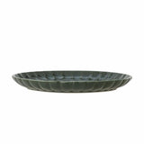 Bloomingville Latina Teller, Dunkelgrün, 27 cm, Steingut, Speiseteller, dänisches Design