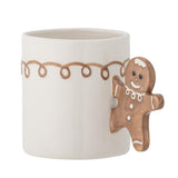 Bloomingville Ginnie Tasse – mit Lebkuchenmännchen als Henkel, Weihnachten, dänisches Design