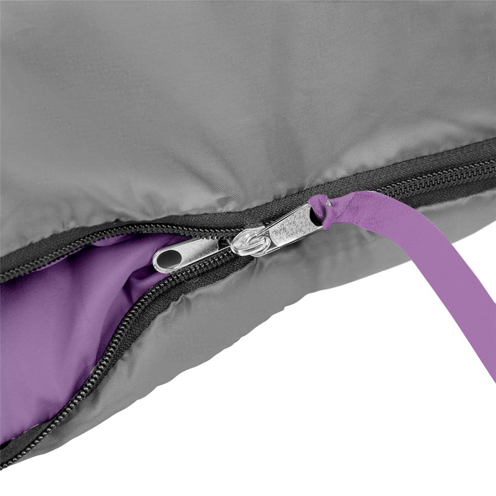 NILS CAMP Schlafsack Größe M Grau-Violett - Mumienschlafsack für Outdoor, Trekking & Camping