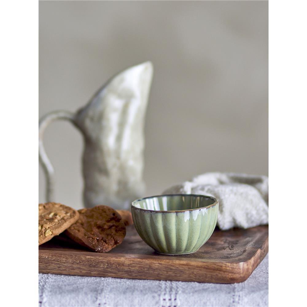 Bloomingville Latina Schale, Grün, Steingut, 400 ml, dänisches Design