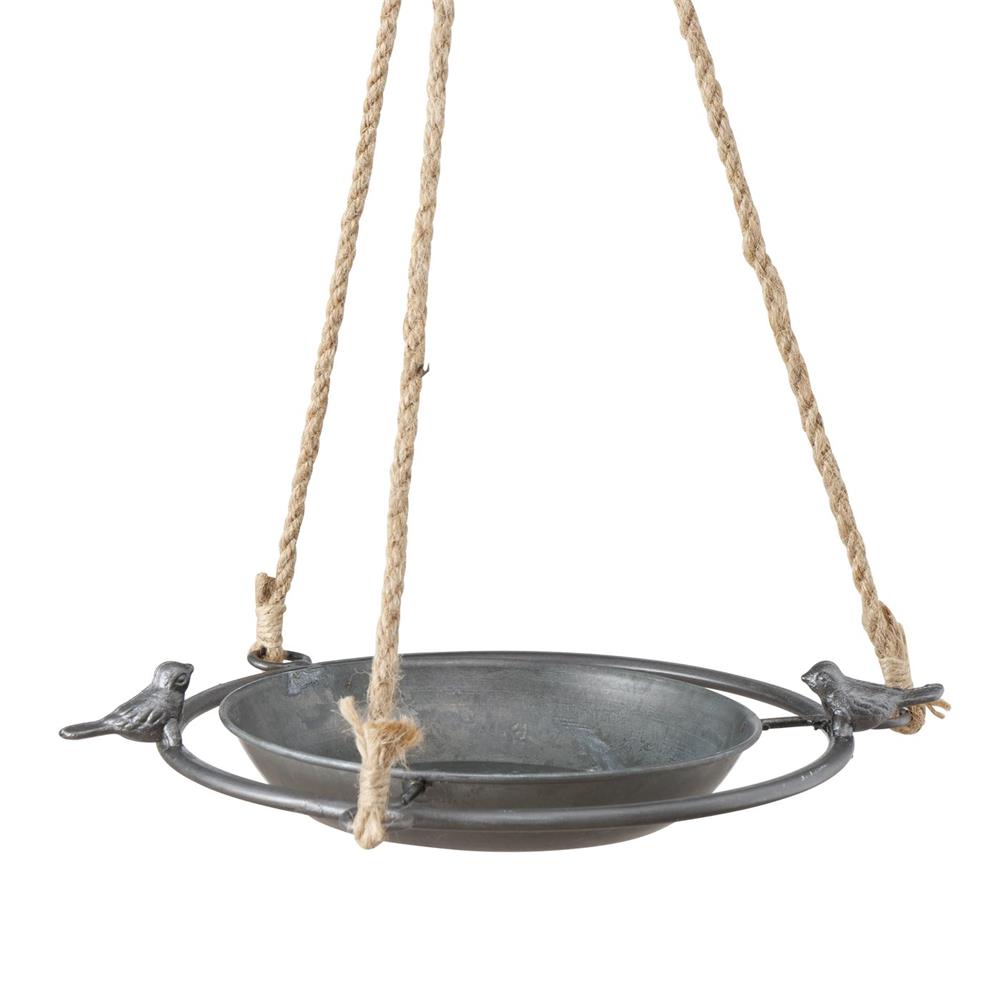 BOLTZE Vogeltränke Jackson Zink Grau zum Hängen D25 cm